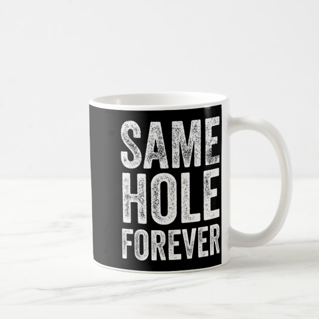 Caneca De Café Mesmo Buraco Para Sempre Piada de Golfe Festa de S (Direita)
