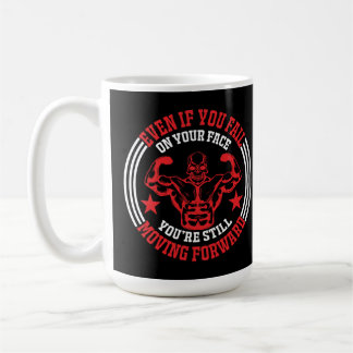 Caneca De Café Mesmo Se Você Cair De Cara na Academia