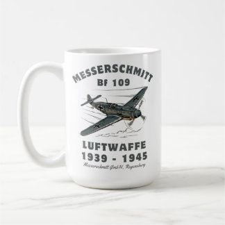 Caneca De Café Messerschmitt Bf 109 Luftwaffe da Segunda Guerra M
