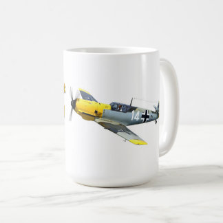 Caneca De Café Messerschmitt Bf.109E "Branco 14"