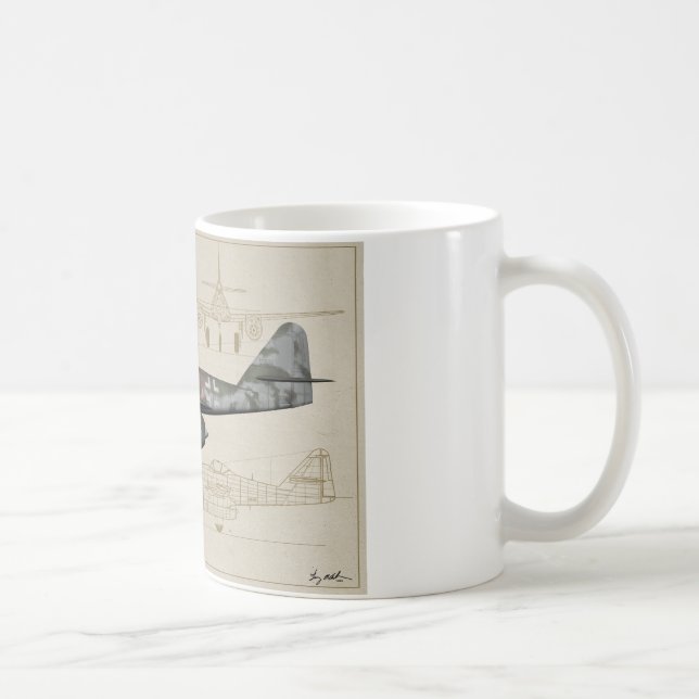 Caneca De Café Messerschmitt Me-262 Swallow (Direita)