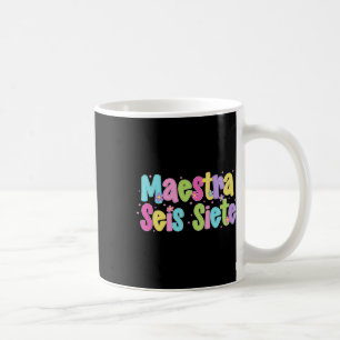 Caneca De Café Mestra Seis Sete 67 Professora Bilíngue Espanhol F