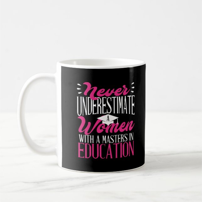 Caneca De Café Mestrados De Educação Dão A Mulher (Esquerda)