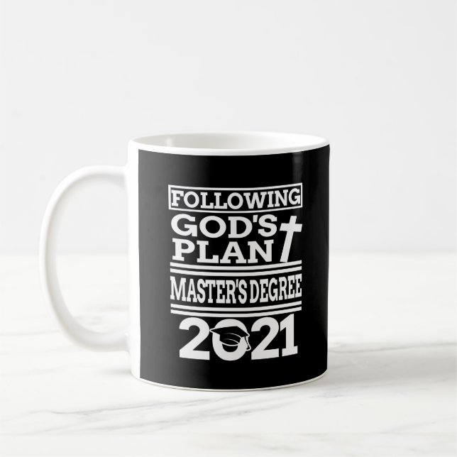 Caneca De Café Mestrados Graduação Christian MSW MBA MPH  (Esquerda)