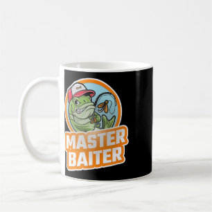 Caneca De Café Mestre Byiter Vintage Byss Pesca Engraçado Angler
