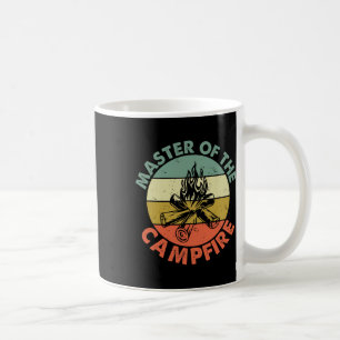 Caneca De Café Mestre Da Camisa De Acampamento Do Papai Na Foguei
