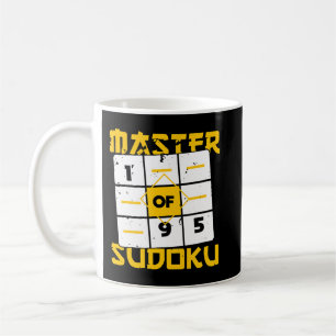 Caneca De Café Mestre Da Piada De Jogo De Matemática De Sudoku Su