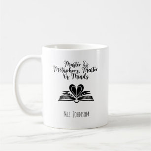 Caneca De Café Mestre das Metáforas, Mentor das Mentes Educador