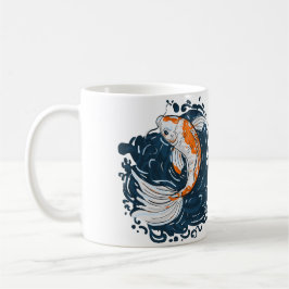 Caneca De Café Mestre de flexão de água de Koi Fish
