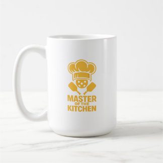 Caneca De Café Mestre Na Cozinha 