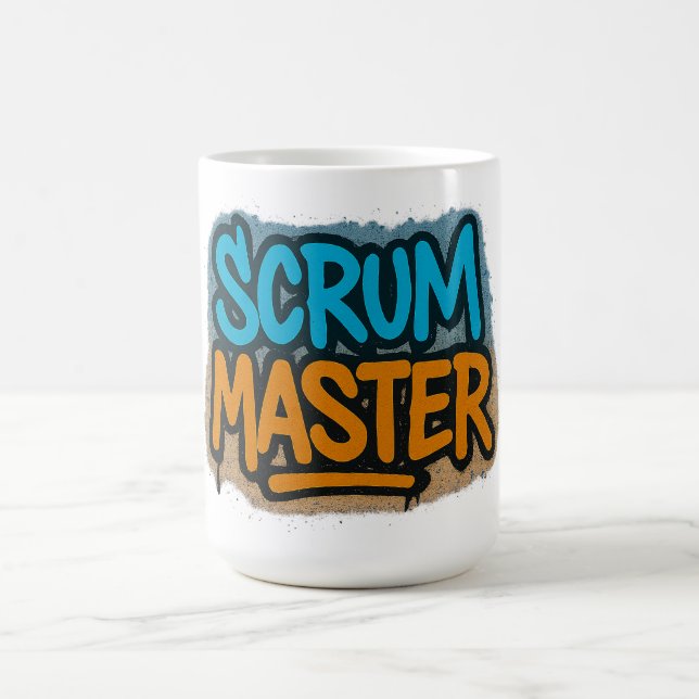 Caneca De Café Mestre Scrum Grafite (Centro)