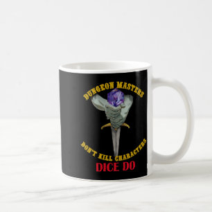 Caneca De Café Mestres de Calabouço Não Matam Personagens Dados S