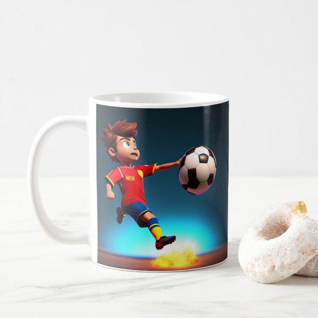 Caneca De Café "Meta Bound: The Animated Boy's Perfect Kick" (Com Donut)
