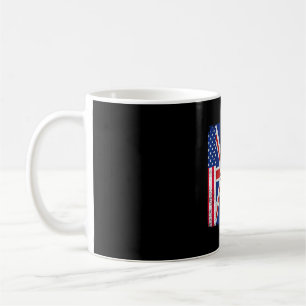 Caneca De Café Metade americano metade britânico bandeira dos EUA