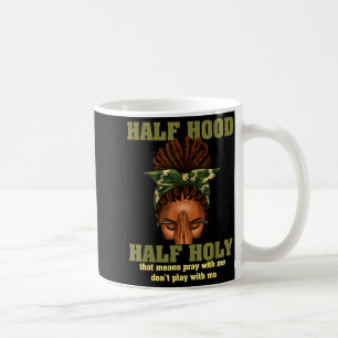 Caneca De Café Metade Capuz Metade Sagrada Reza Cristã Africana A
