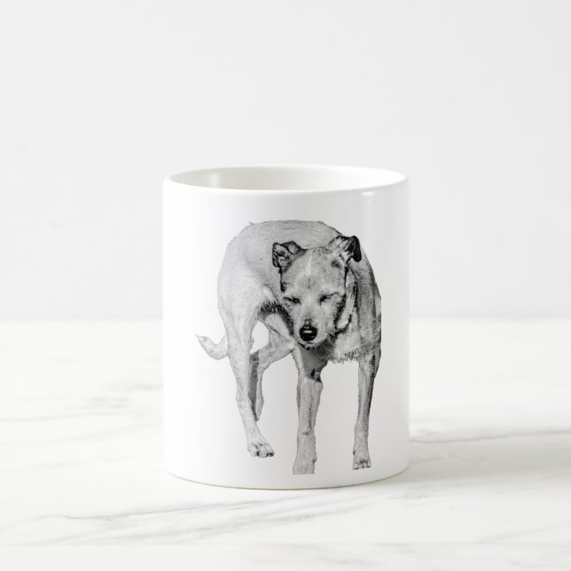 Caneca De Café Metade dos olhos fechados (Centro)