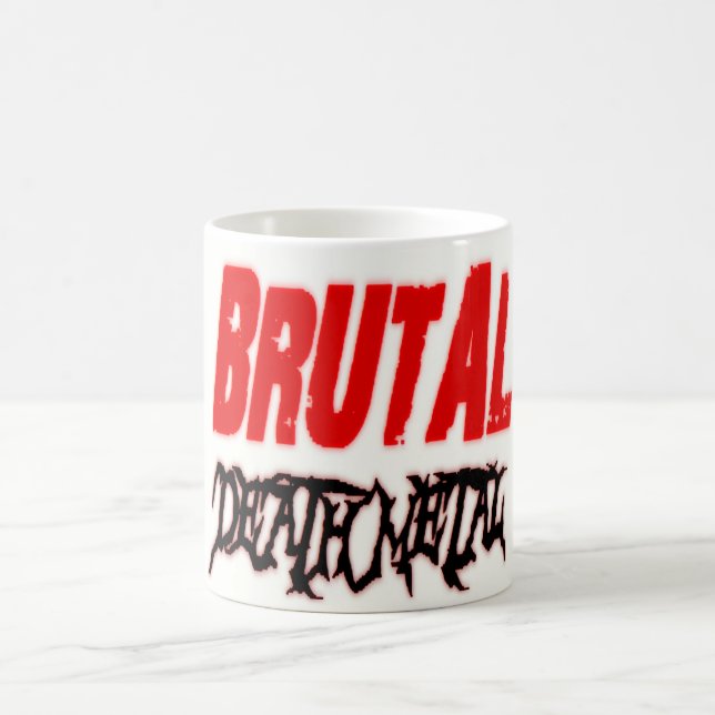Caneca De Café Metal brutal da morte - "caneca " (Centro)