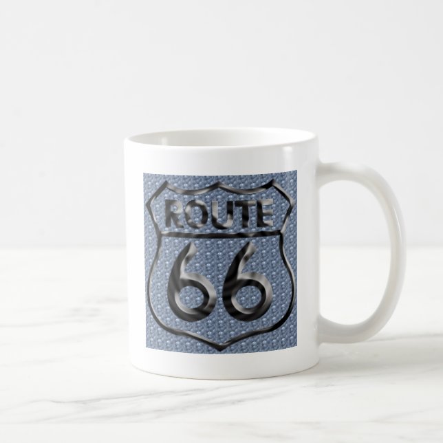 Caneca De Café Metal martelado da rota 66 (Direita)