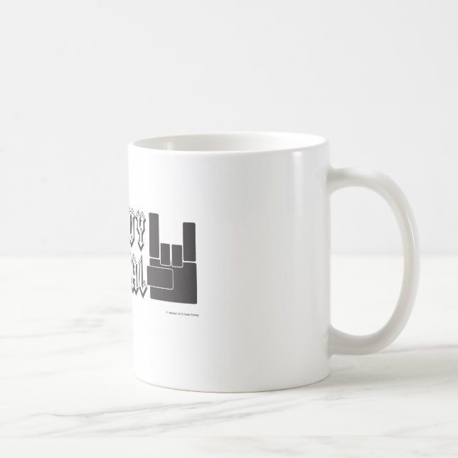 Caneca De Café Metal pesado! (Direita)