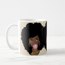Caneca De Café Metas de Esquadrão | Afro preto | Cerco
