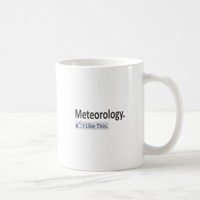 Caneca De Café Meteorologia...Eu Gosto Disso (Direita)