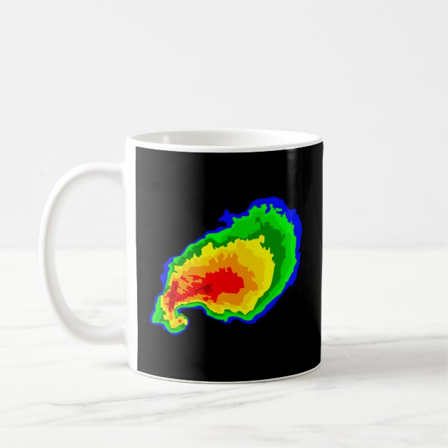 Caneca De Café Meteorologista Caçando Tempestades Cumulonimbus Tw (Esquerda)
