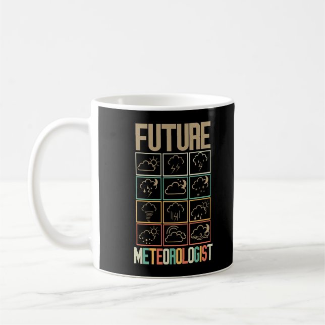 Caneca De Café Meteorologista Futuro do Observador de Tempo (Esquerda)