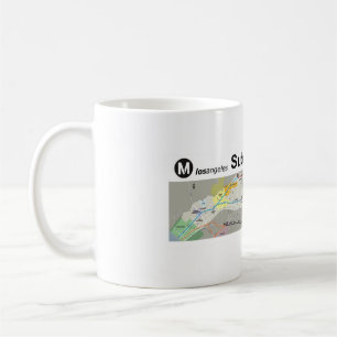 Caneca De Café Metro de Los Angeles ao mar