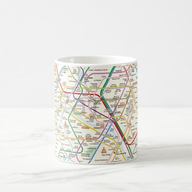 Caneca De Café Metro de Paris (Centro)