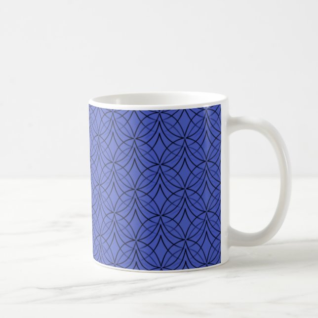 Caneca De Café Metro Retro Mug, Royal Blue (Direita)