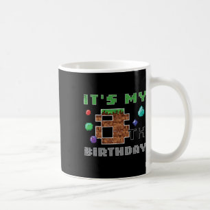 Caneca De Café Meu 8º Aniversário Pixel 8 Gamer Vídeo Jogos Menin