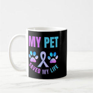 Caneca De Café Meu Animal de Estimação Salvou Minha Vida Apoio Em