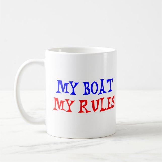 Caneca De Café meu barco, minhas regras (Esquerda)
