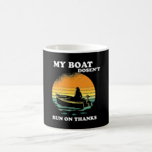 Caneca De Café Meu Barco Não Funciona Com Agradecimentos
