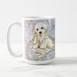 Caneca De Café Meu Bichon Comeu Meu Plano De Lição