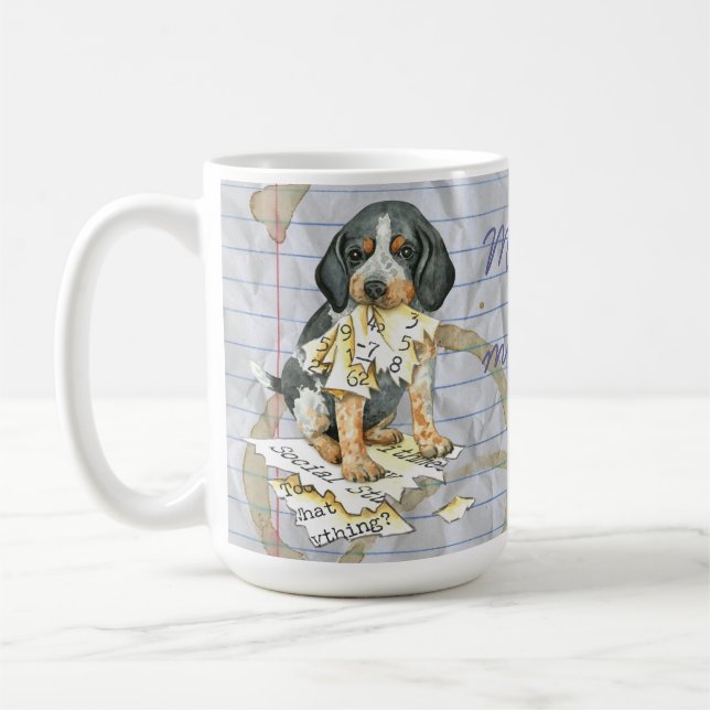 Caneca De Café Meu Bluetick Comeu Meu Plano de Lição (Esquerda)