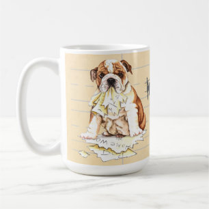 Caneca De Café Meu Buldogue Comeu Meu Trabalho De Casa
