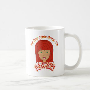 Caneca De Café Meu Cabelo Vermelho Me Dá SUPER PODERES