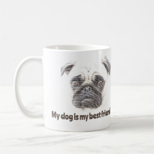 Caneca De Café Meu cachorro é meu melhor amigo.