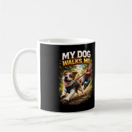 Caneca De Café Meu Cachorro Me Passeia