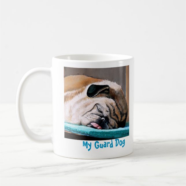 Caneca De Café Meu cão de guarda (Esquerda)