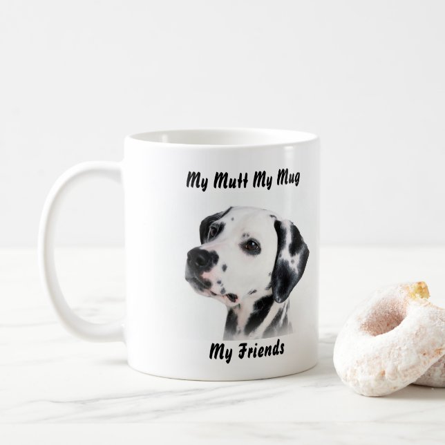 Caneca De Café Meu Cão, Minha Caneca, Meus Amigos. (Com Donut)