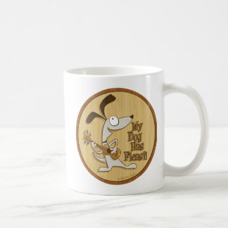 Caneca De Café Meu cão tem pulga/coração Uke