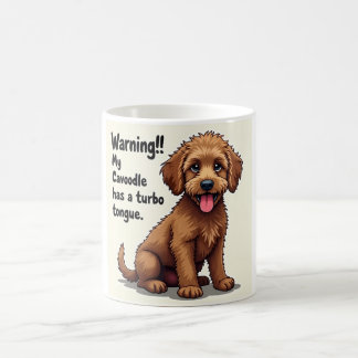 Caneca De Café Meu Cavoodle Tem Uma Língua Turbo