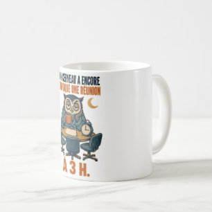 Caneca De Café Meu cérebro convocou uma reunião às 3h – coruja