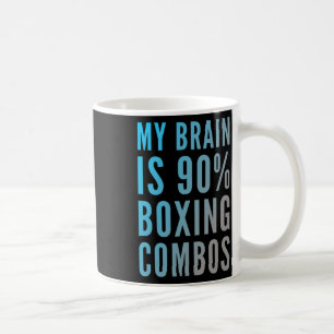 Caneca De Café Meu Cérebro É 90% Boxers Boxer Boxers Boxers Love