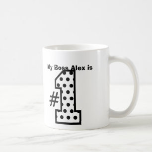 Caneca De Café Meu CHEFE é o número modelado B01 do número um