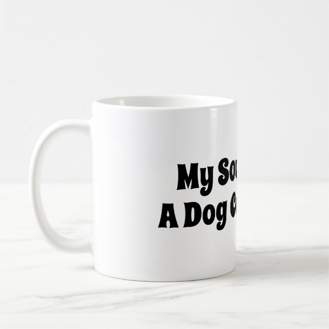 Caneca De Café Meu Colega De Sócio É Um Cachorro Chamado (Esquerda)