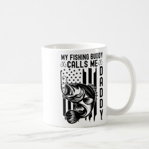 Caneca De Café Meu Companheiro de Pesca Me Chama de Papai Bandeir