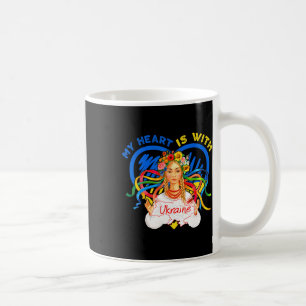 Caneca De Café Meu Coração Está Com a Ucrânia Reze Pela Ucrânia M